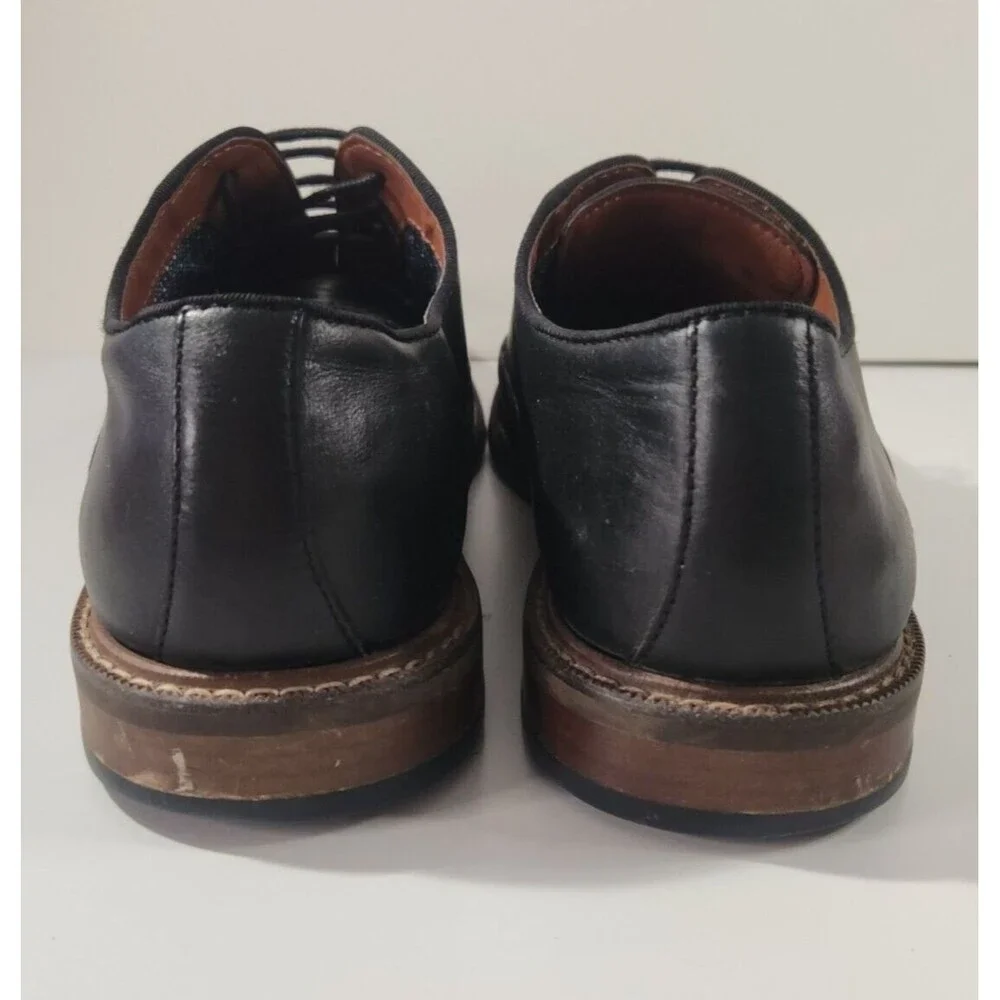Vince Camuto Dress Shoes Men's 9 Lawsen Tie Oxford Black Leather Office Classic